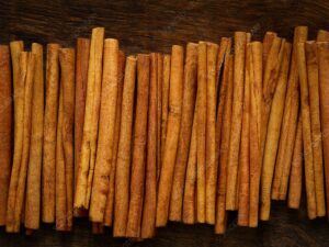 Cinnamon sticks, studio shot.